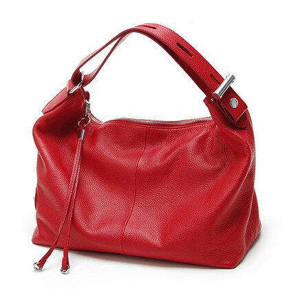 Zency 100% Genuine Leather Tote Bag Top Handles Bag Large Women Lady Shoulder Bags Satchel Purse Tassel Wide Strap Handbag