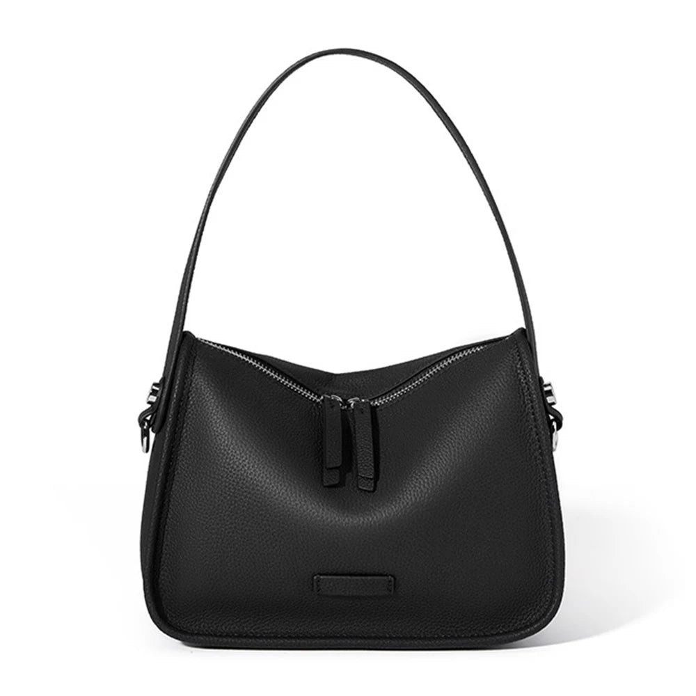 Zency Casual Designer Women Shoulder Bag Top Layer Cow Leather Underarm Handbag