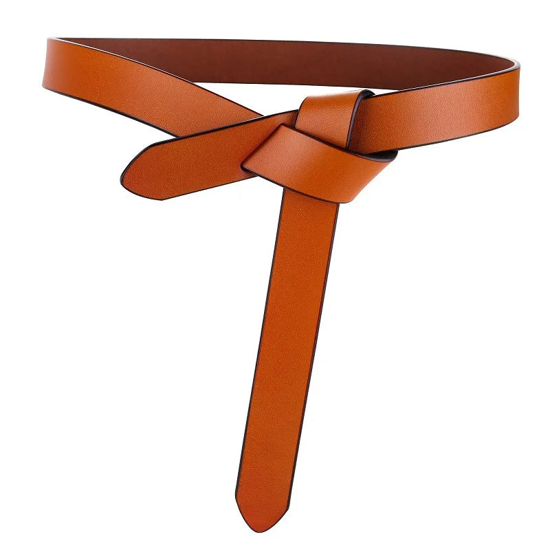 Zency Fashion Classic Women Belt Split Leather ELegant Dress Waistband