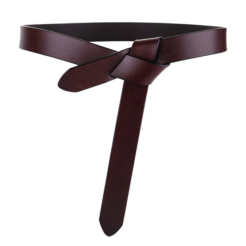 Zency Fashion Classic Women Belt Split Leather ELegant Dress Waistband