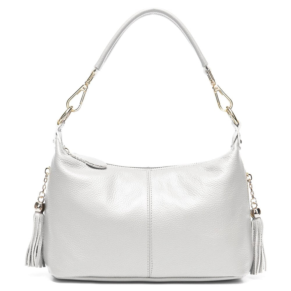 Zency Fashion Female Shoulder Bag 100% Natural Leather Women Handbag With Tassel Lady Messenger Crossbody Purse Small Bags Tote