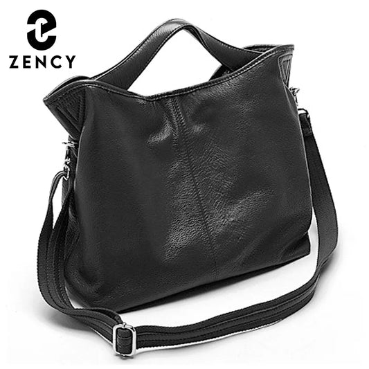 100% Genuine Leather Ladies Tote Bag Classic Satchel Purse Large Shoulder Bag
