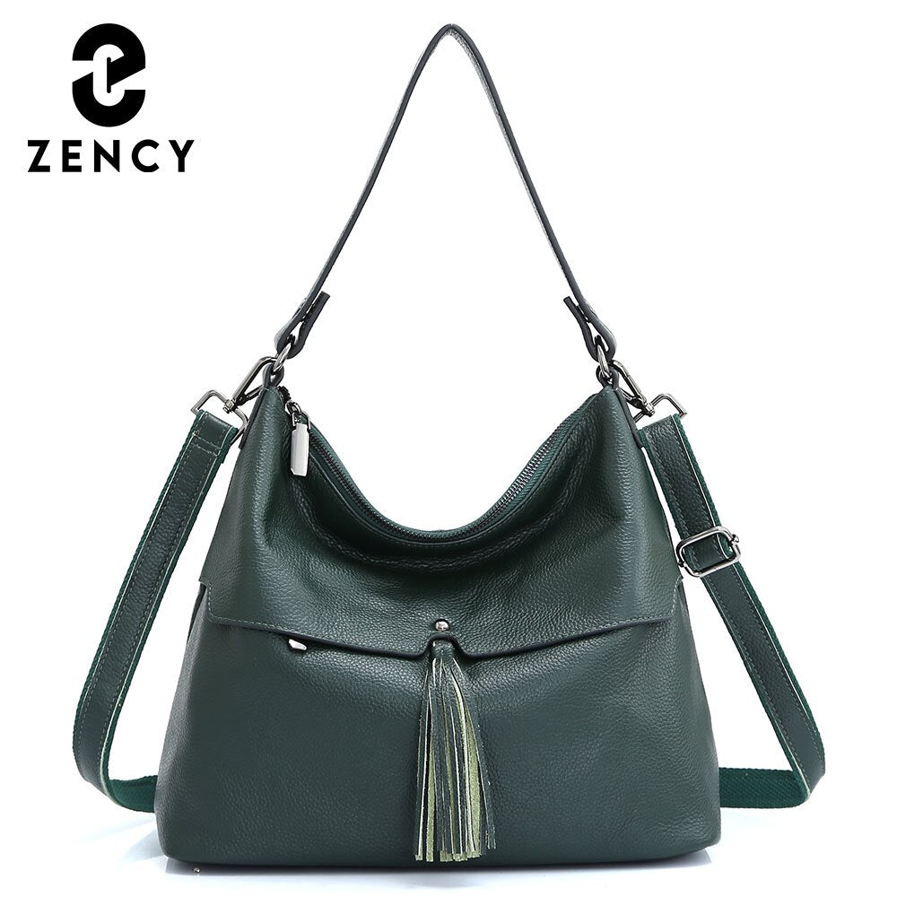 Genuine Leather Shoulder Bag For Women Vintage Crossbody Handbag
