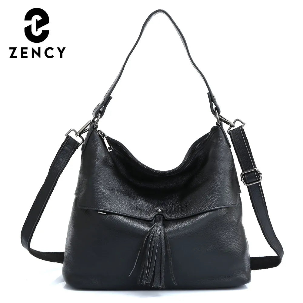Genuine Leather Shoulder Bag For Women Vintage Crossbody Handbag
