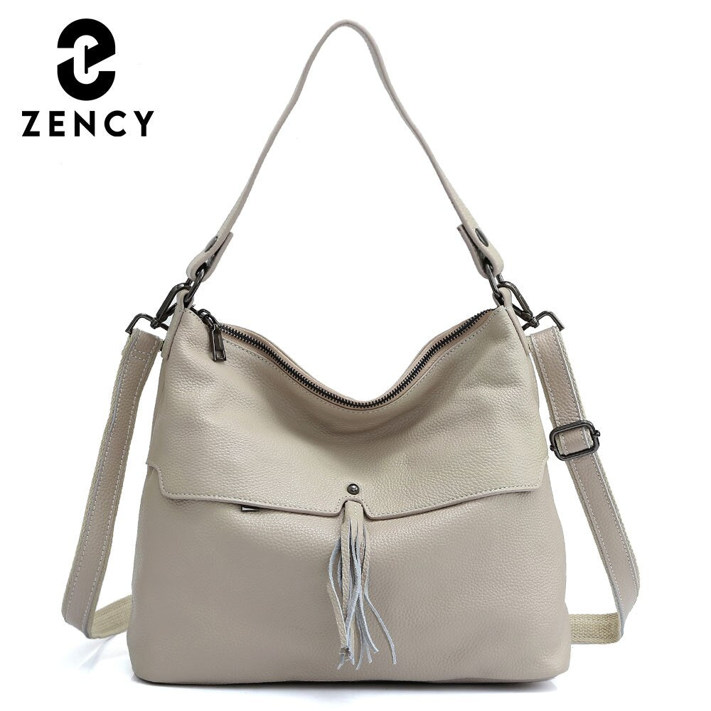 Genuine Leather Shoulder Bag For Women Vintage Crossbody Handbag