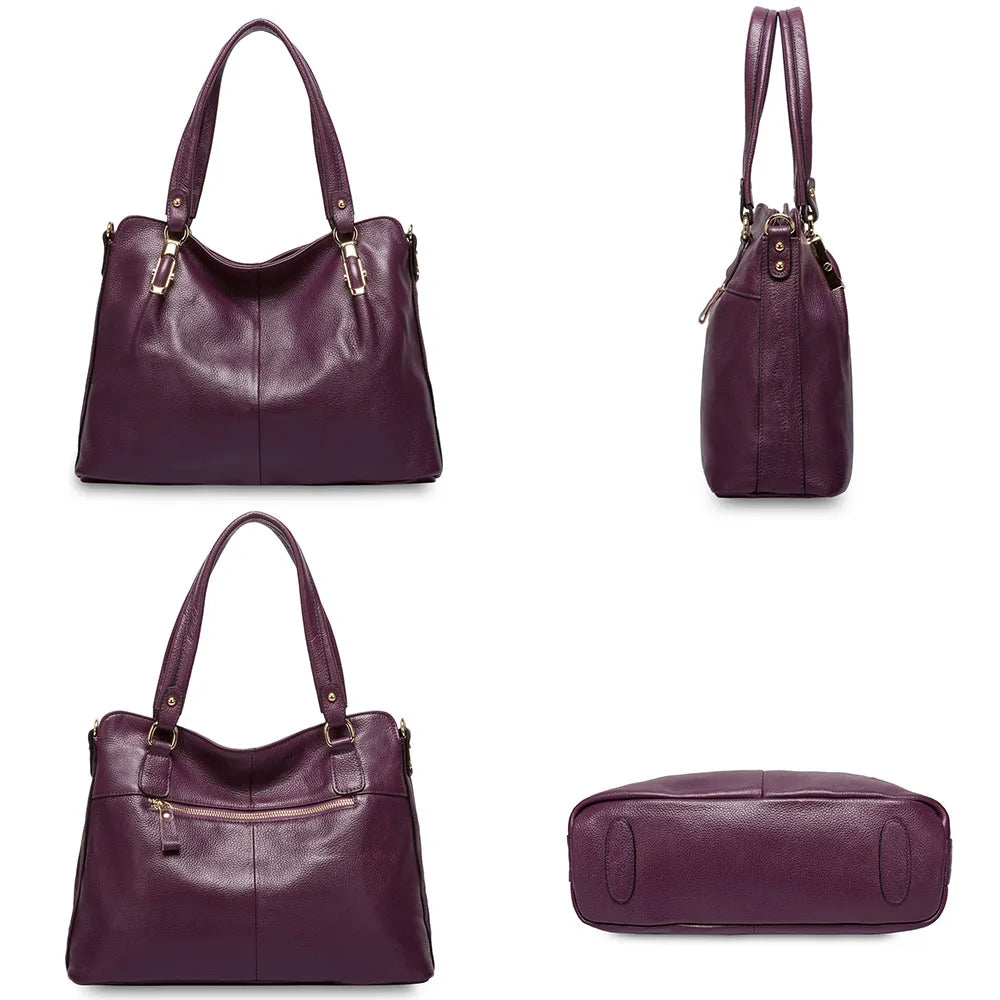Zency Women Shoulder Bag 100% Genuine Leather Handbag