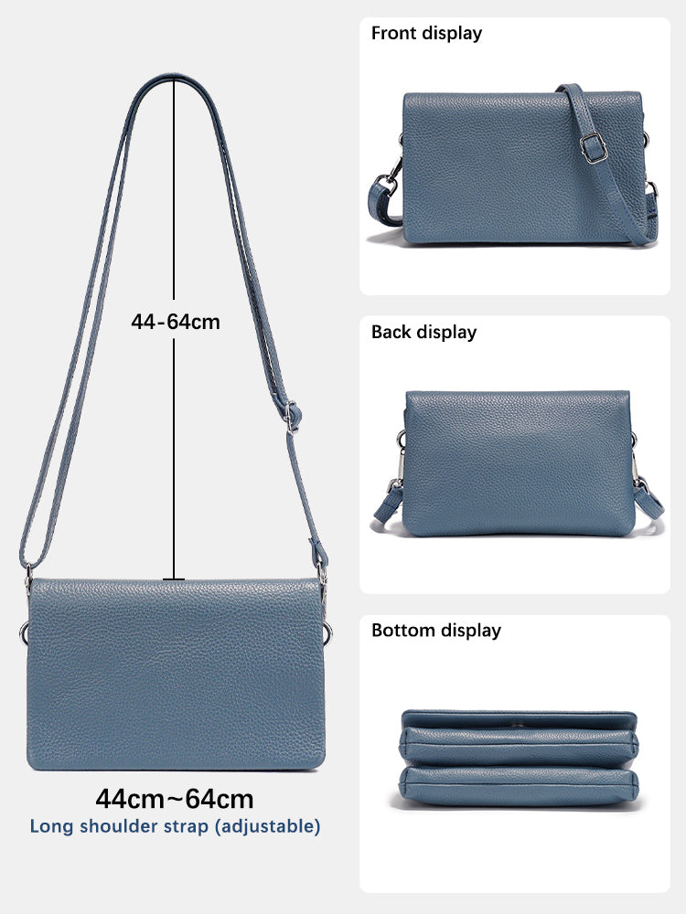 Zency Women's Bag Genuine Leather Shoulder Crossbody Versatile Commuting Bag