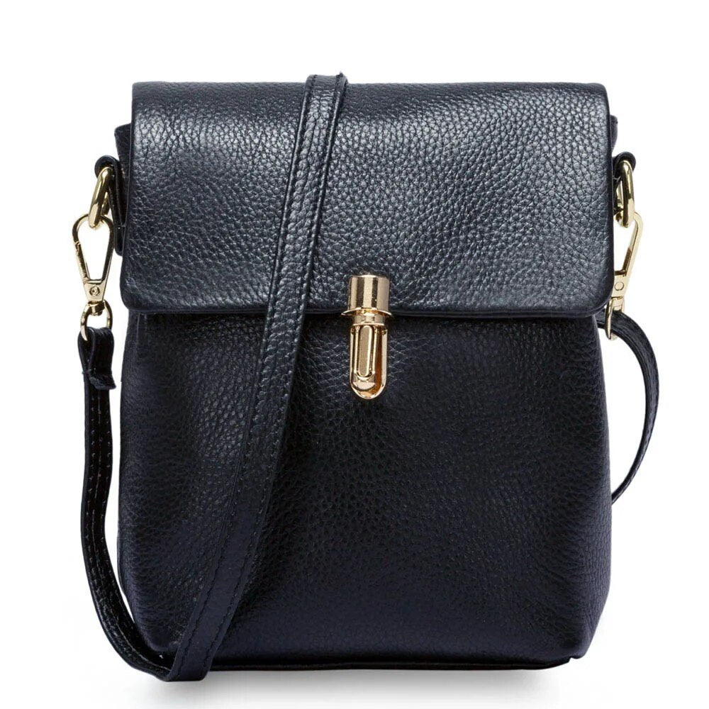 Genuine Leather Fashion Women Messenger Bag Phone Purse