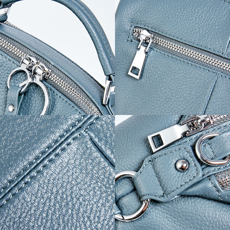 Zency 100% Soft Genuine Leather Handbag Cross-body Bag