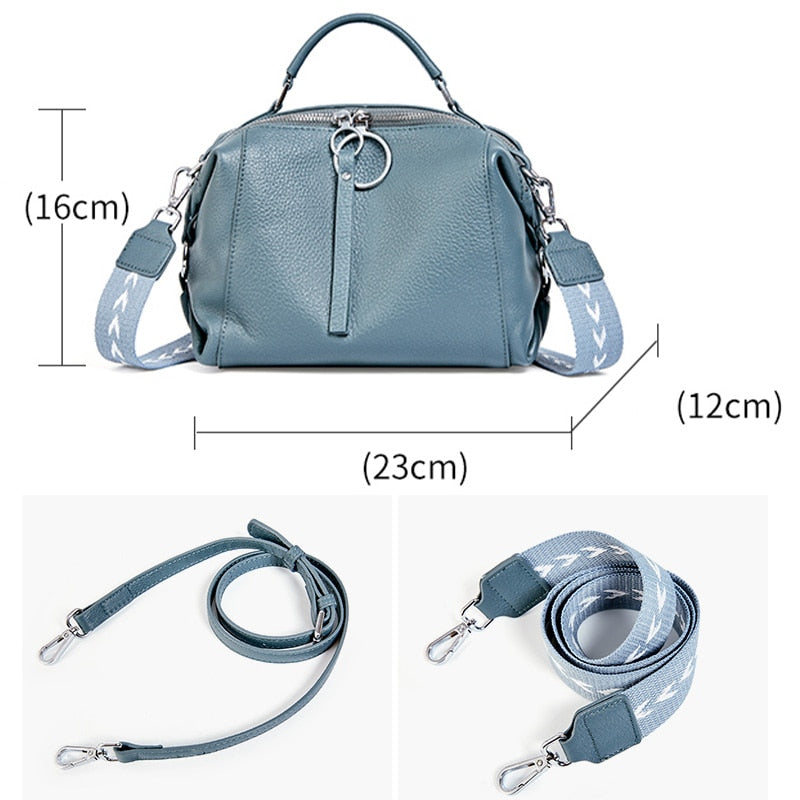 Zency 100% Soft Genuine Leather Handbag Cross-body Bag