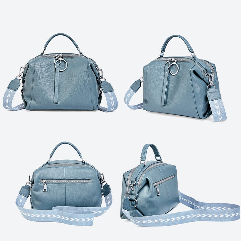 Zency 100% Soft Genuine Leather Handbag Cross-body Bag